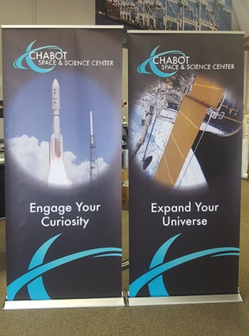 Chabot Space & Science Center retractable banner stands