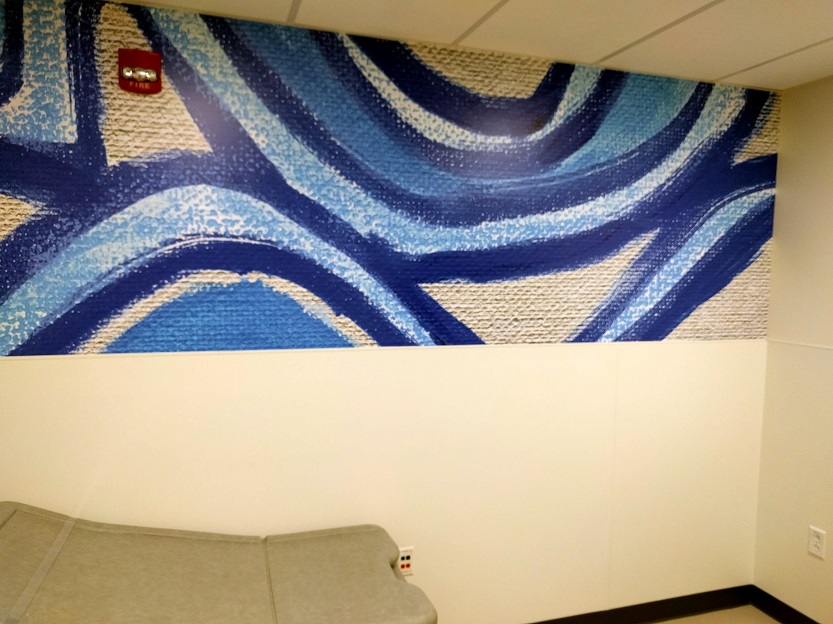 Patterned wall mural