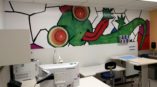 UCSF children's hospital custom wall mural