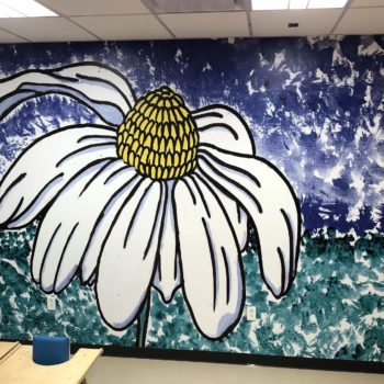 flower mural