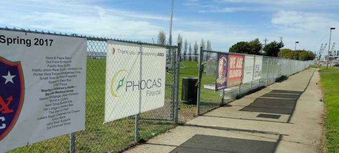 Alameda soccer field signs