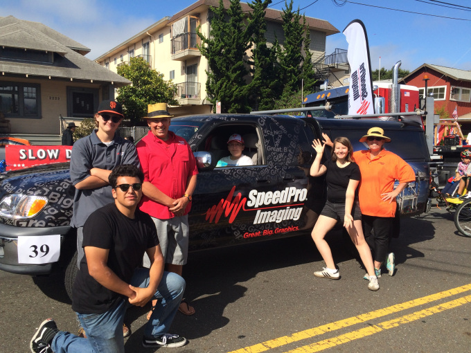 SpeedPro team in a parade