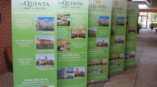 Five custom made banner stand ads for LaQuinta Inns & Suites.