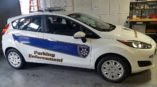 An Alameda Police car with custom vehicle wrapping done by Speed Pro Imaging.