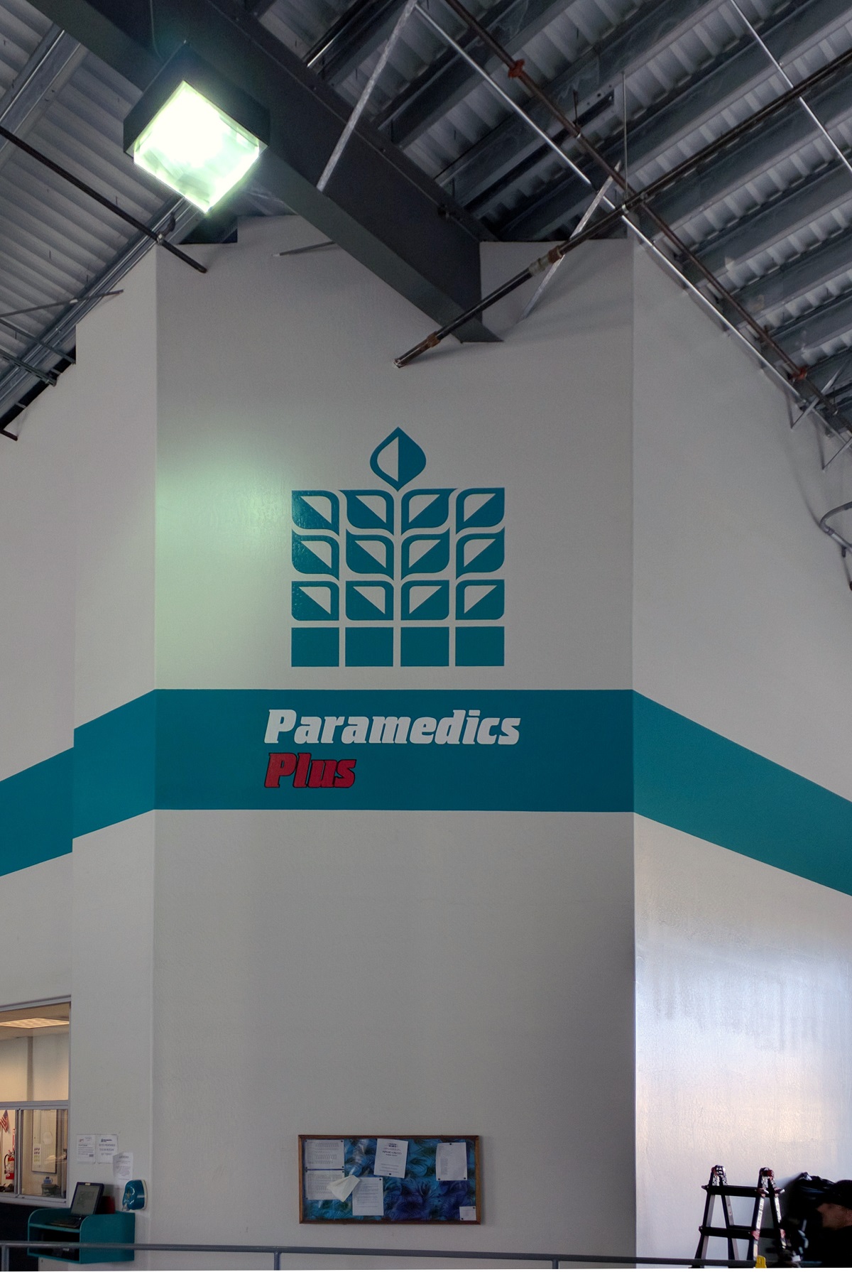 A large wall mural for a paramedics agency designed by Speed Pro Imaging.