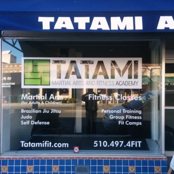 Tatami Martial Arts window graphic
