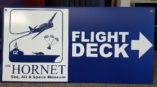 USS Hornet directional signage