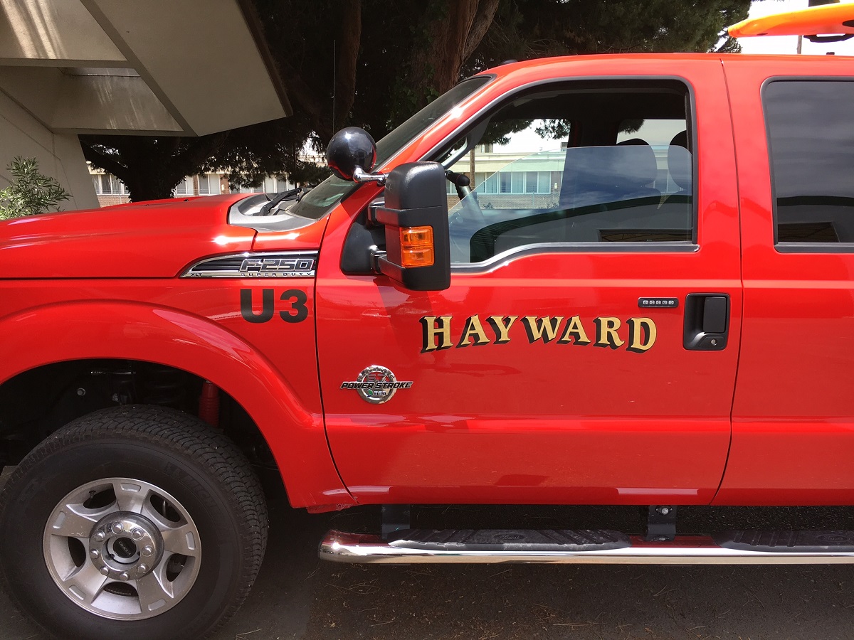 Hayward Fire Dept vehicle graphics