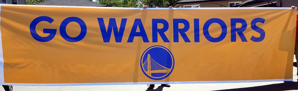 Go Warriors banner