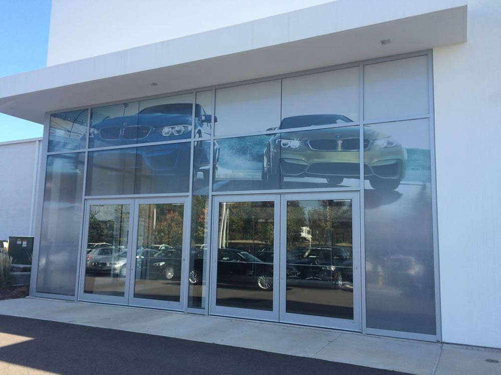 auto dealership window wraps