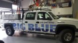 Big Blue vehicle wrap
