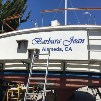 Barbara Jean boat decal
