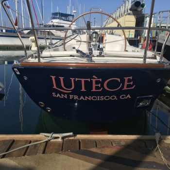 Lutece boat decal