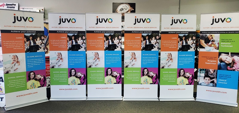 Juvo standing banners