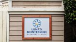 Luna's Montessori outdoor signage