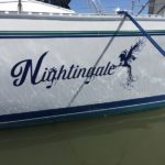 Nightingale boat decal