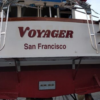 Voyager boat decal
