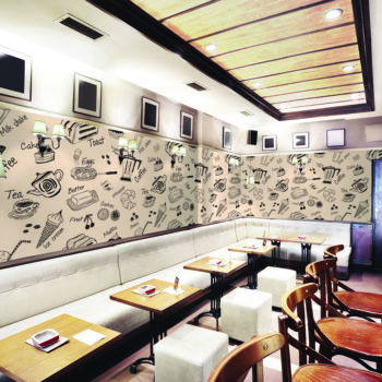 restaurant custom wall mural east bay
