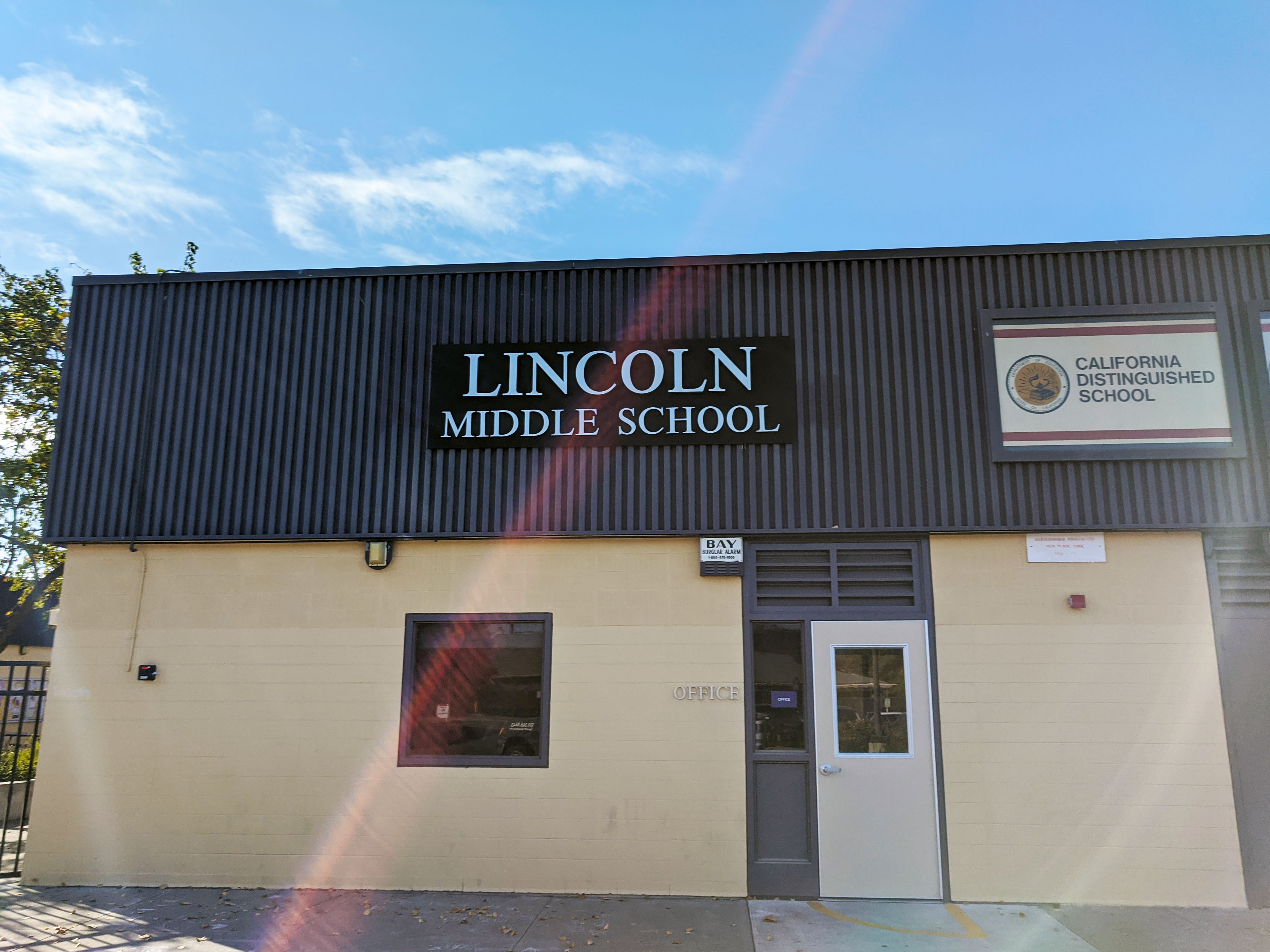 Lincoln middle school signage