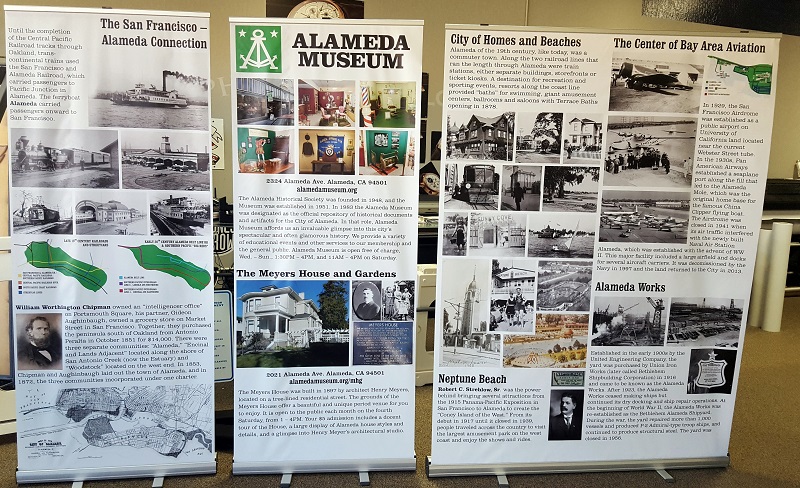 retractable banner stands for alameda museum