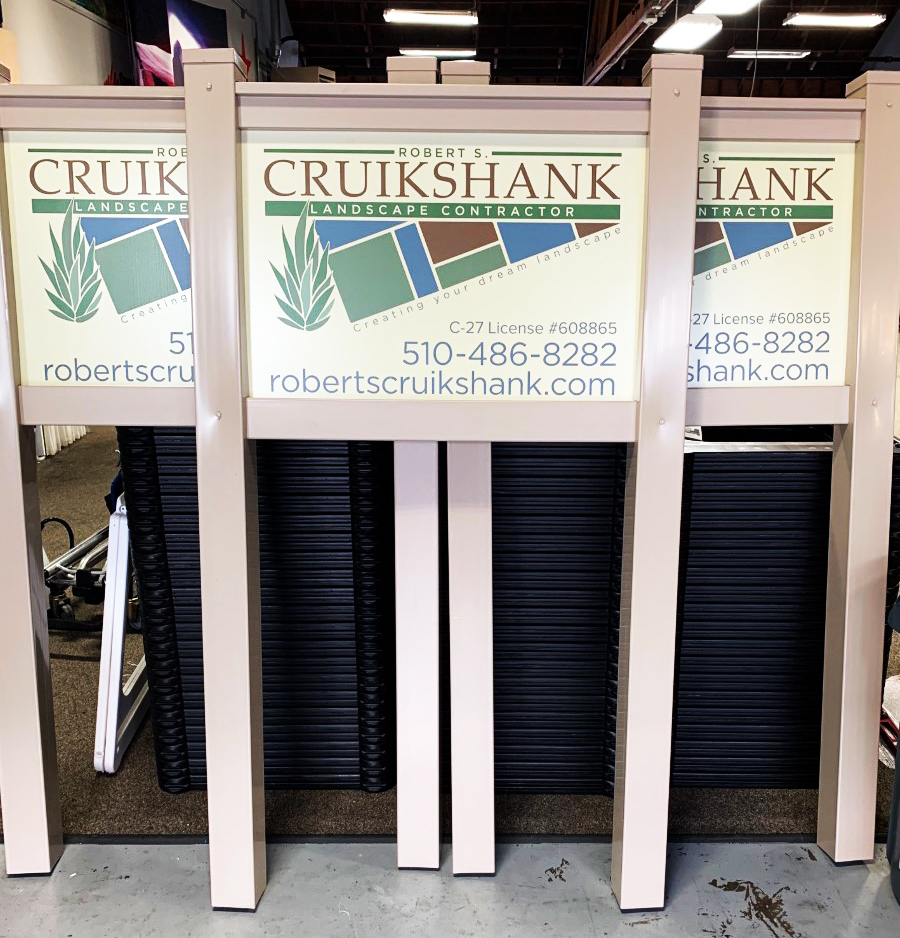 cruikshank outdoor construction signs