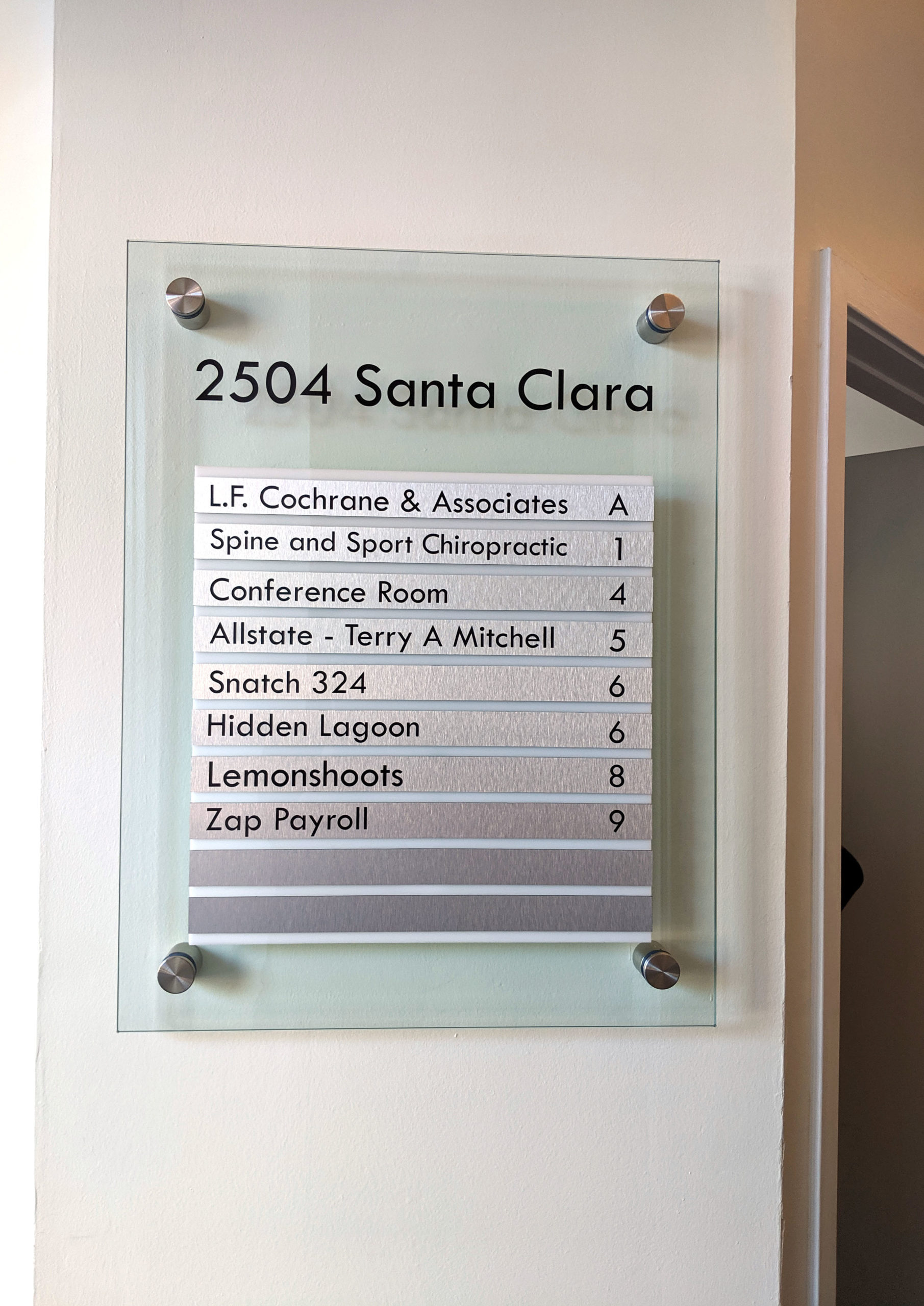 2504 Santa Clara office directory