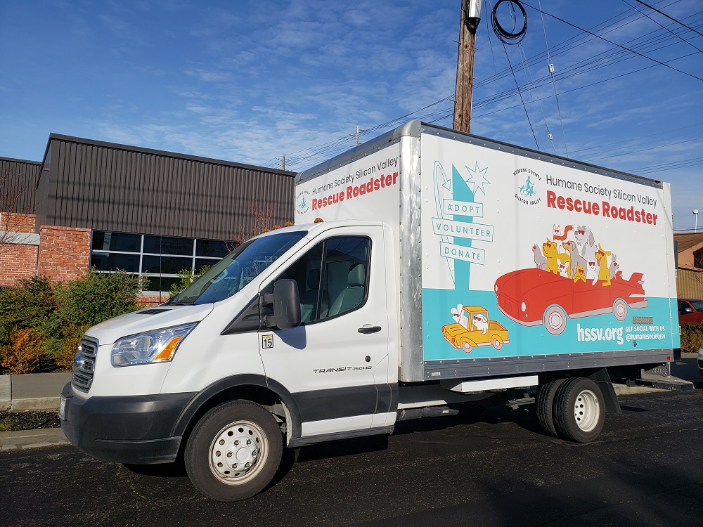 silicon valley humane society box truck vehicle wrap