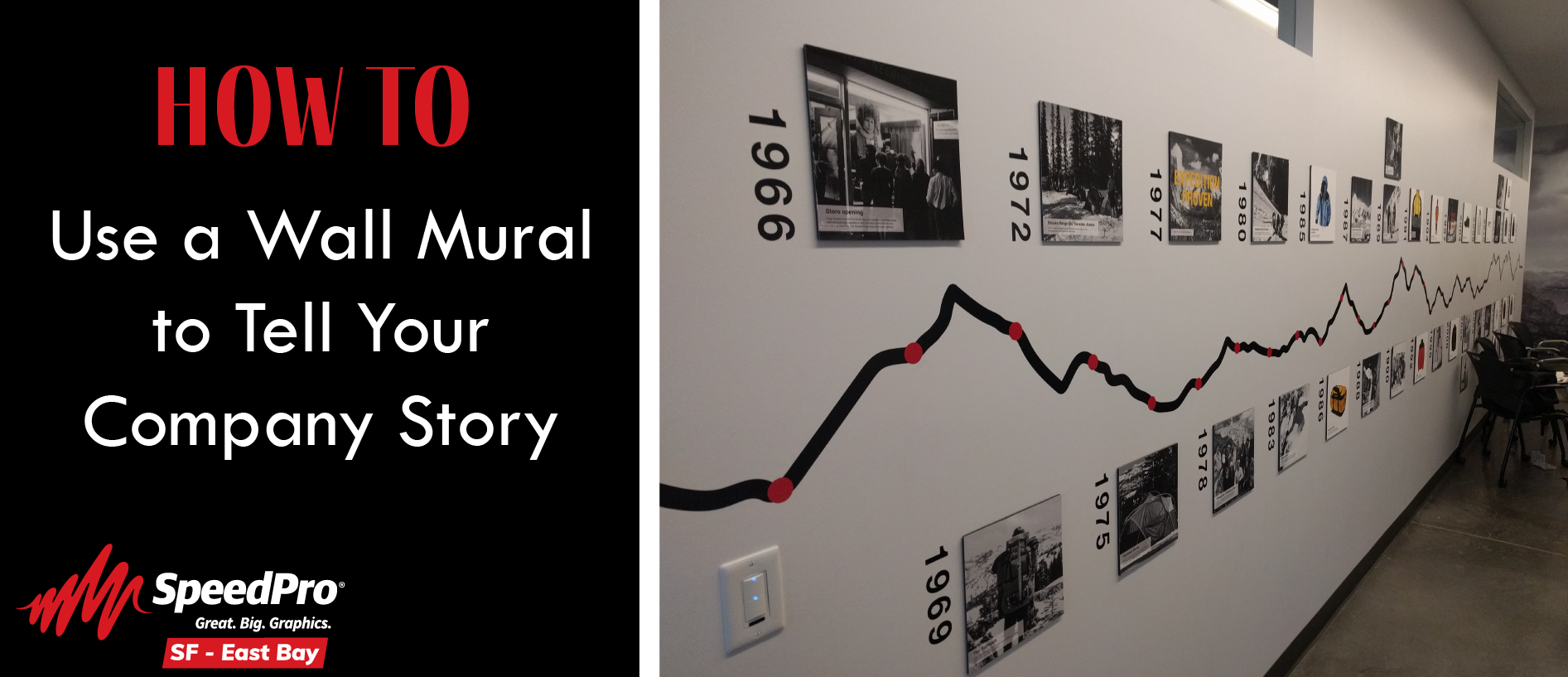 How to use a wall mural to tell your company story with SpeedPro