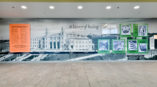 Highland Hospital hallway historical wall mural