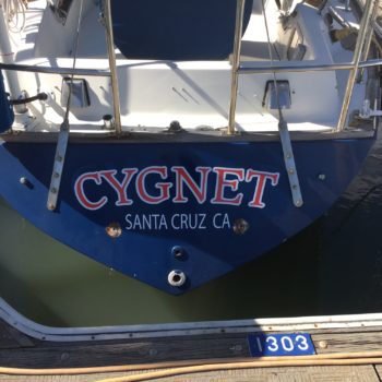 Cygnet boat lettering