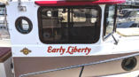 Early Liberty boat lettering