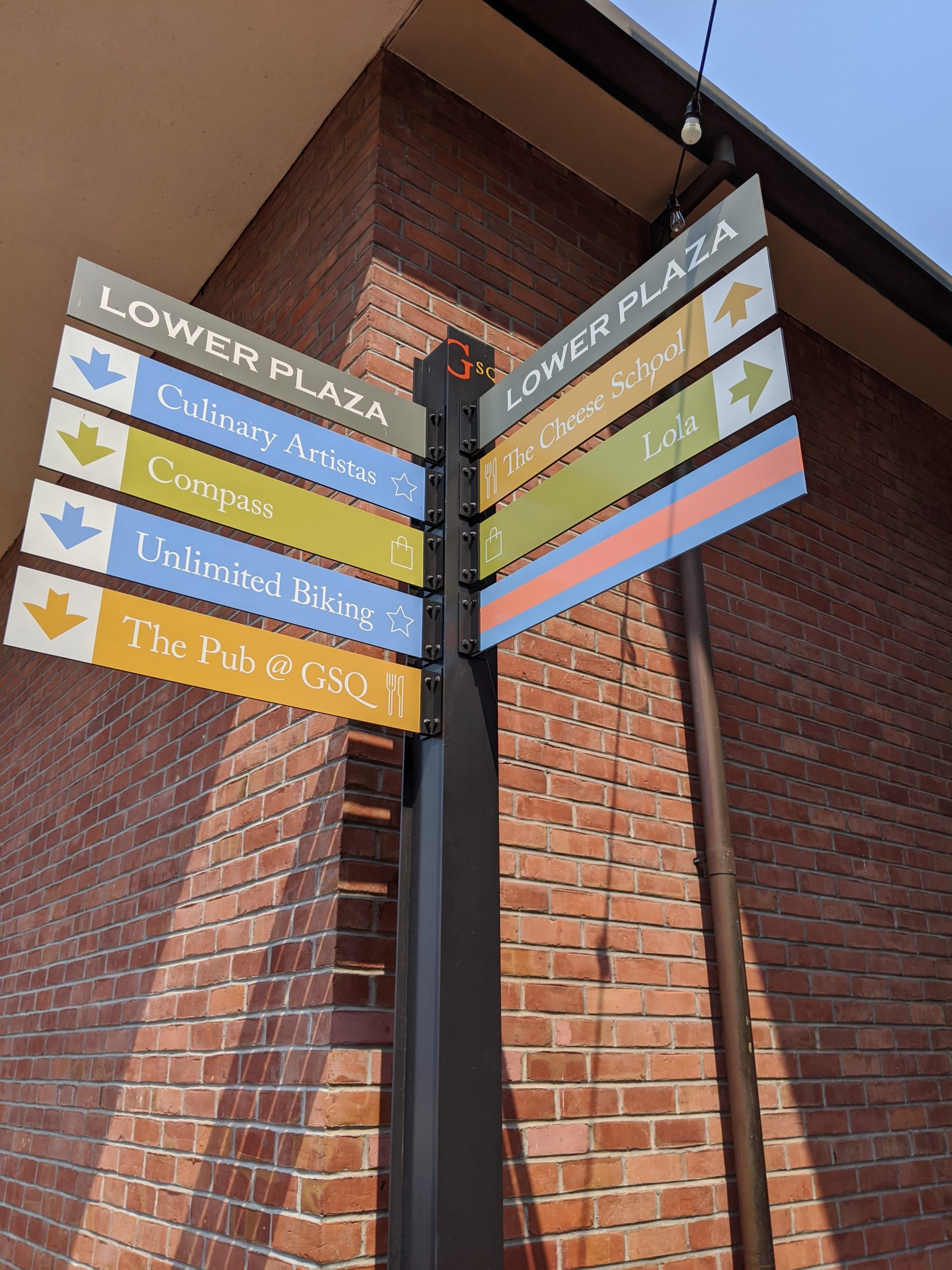 Ghirardelli Square directional sign