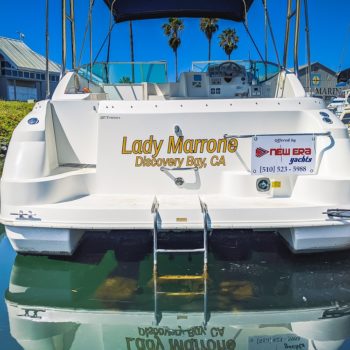 Lady Marrone boat lettering