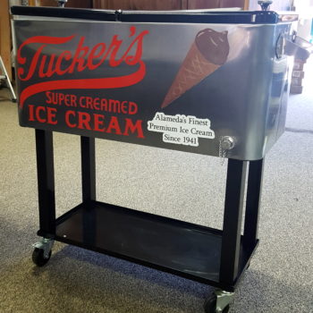 tucker's ice cream cart wrap