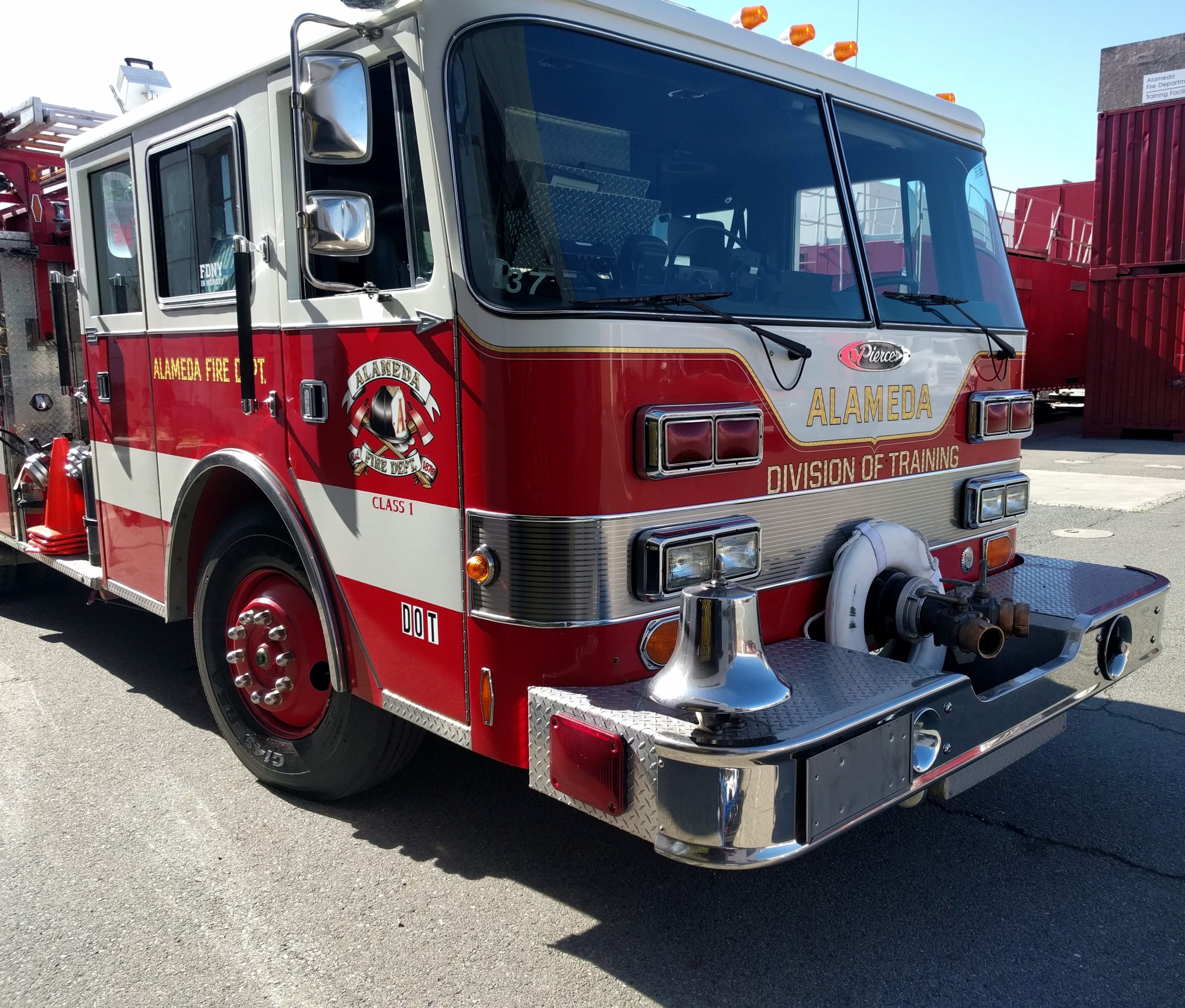 Alameda fire department truck decals
