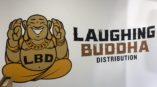 laughing buddha wall decal