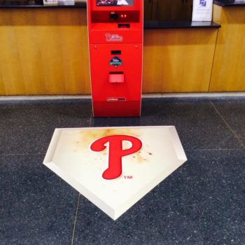 Phillie home plate indoor signage