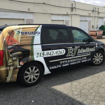 stairlift company vehicle wrap