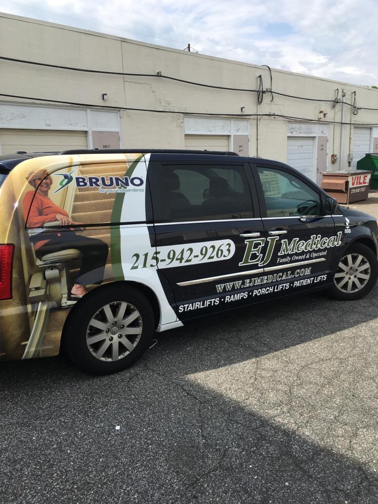 stairlift company vehicle wrap