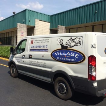 Village catering vehicle wrap