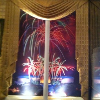 Fireworks wall mural