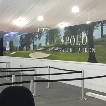 Polo Ralph Lauren golf wall mural - wall graphics at Ryder cup