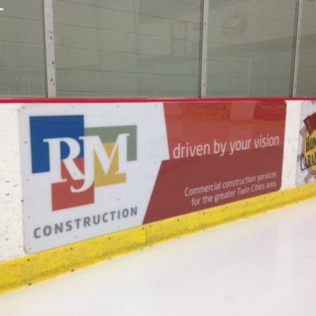 ice rink sponsor sign