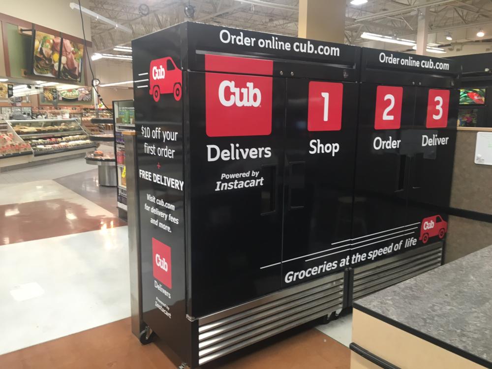 Cub groceries delivering decals
