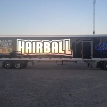 Hairball trailer wrap