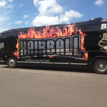 Hairball Bus wrap