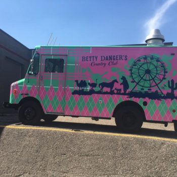 Betty Danger's Country club food truck wrap