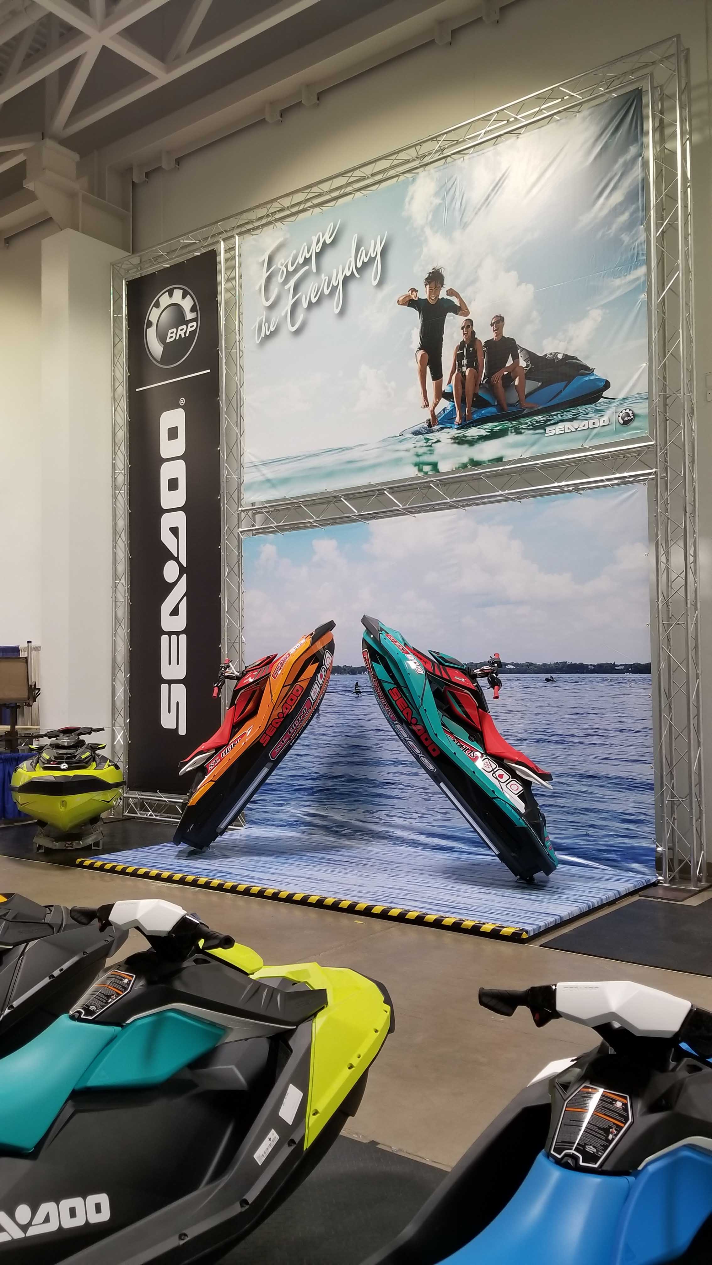 Ski doo event display banners Minneapolis Eden Prairie Edina Bloomington