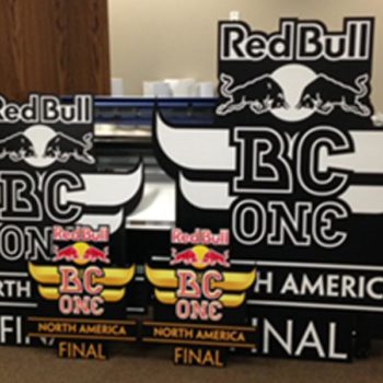 Red Bull North America final signs Dimensional Signage Minneapolis Eden Prairie Edina Bloomington