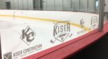 Elk River, Minnesota ice hockey arena glass graphics Kiser